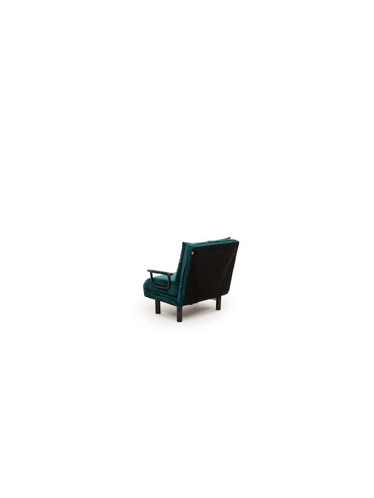 Sento Single Schlafsessel Petrol Blau 75x50x75cm