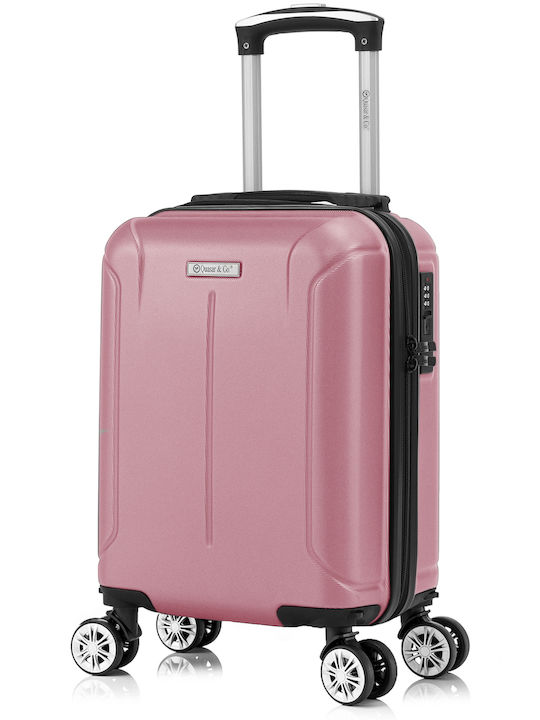 Quasar Valiză de Călătorie Cabină Dură Powder Pink cu 4 roți Înălțime 40cm