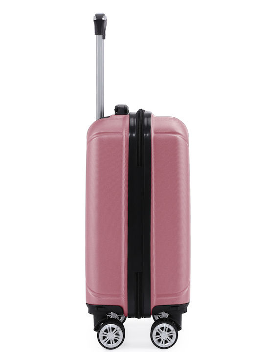 Quasar Valiză de Călătorie Cabină Dură Powder Pink cu 4 roți Înălțime 40cm