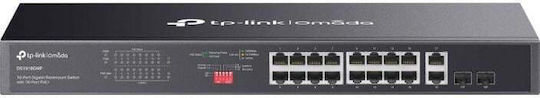 TP-LINK Omada Negestionat L2 PoE+ Switch cu 18 Porturi Gigabit (1Gbps) Ethernet