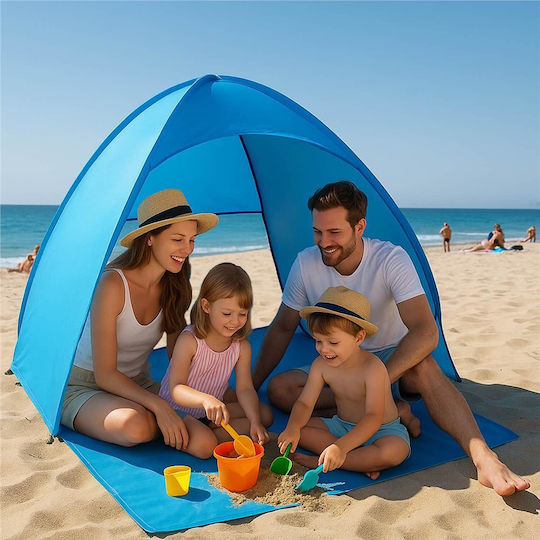 Pop Up Beach Tent for 4 People Blue