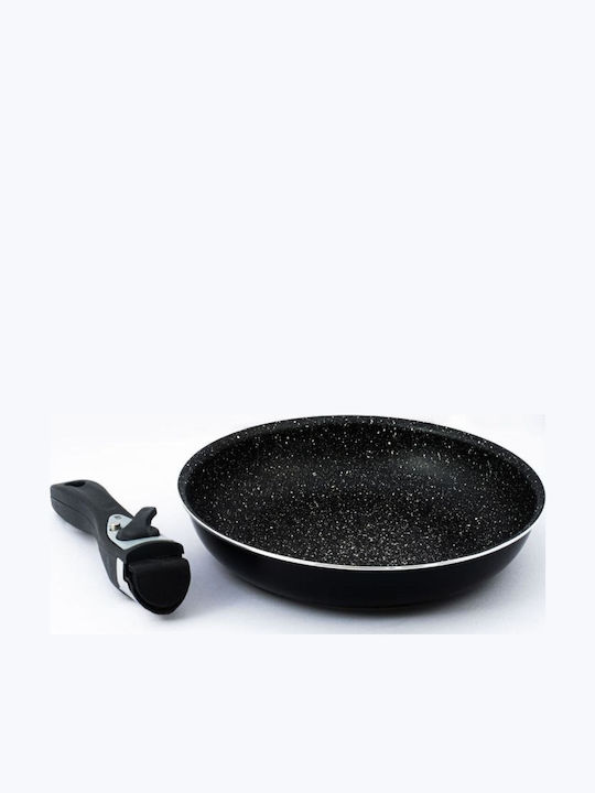 Herzberg Cookware Set Made of Aluminum with Stone Coating 5pcs