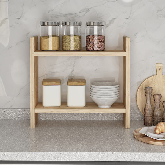 Hanah Home Tabletop Plastic Rack 34x30x10cm Green