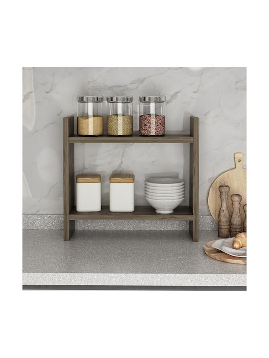 Hanah Home Επιτραπέζια Βάση Πλαστική 34x30x10εκ. Καφέ