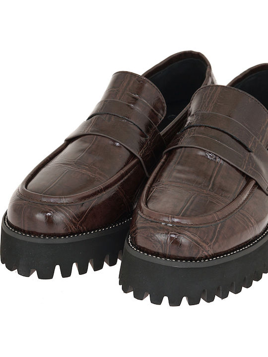 Women's Loafers in Brown Color
