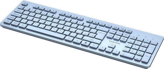 Canyon HKB-W01 Kabellos Nur Tastatur Englisch US Blau