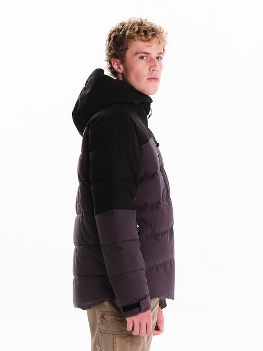 Winter Jacket Puffer Waterproof and Windproof Purple