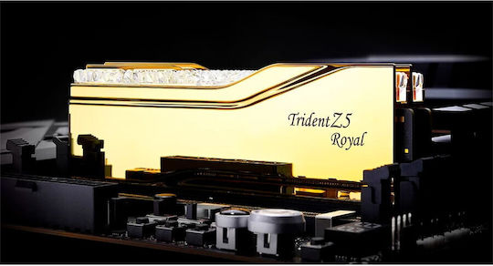G.Skill Trident Z5 Royal DDR5 32GB RAM με 2x16GB Modules και Ταχύτητα 7200 για Desktop