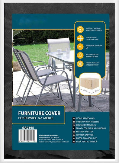 Impermeabil Protecție Capac Canapea 152x104x71buc în Culoare Negru 1buc