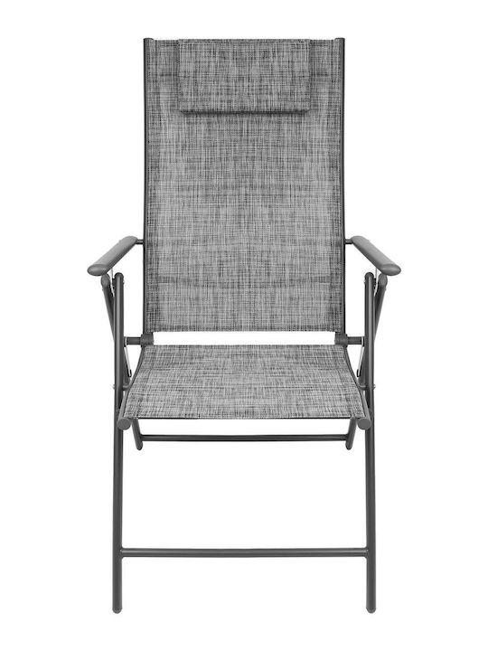 Scaun de exterior Metalic Gray 2buc 57x68x106cm