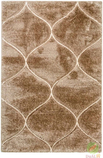Χαλί Ορθογώνιο Μεταξένιο Brown 50x80cm