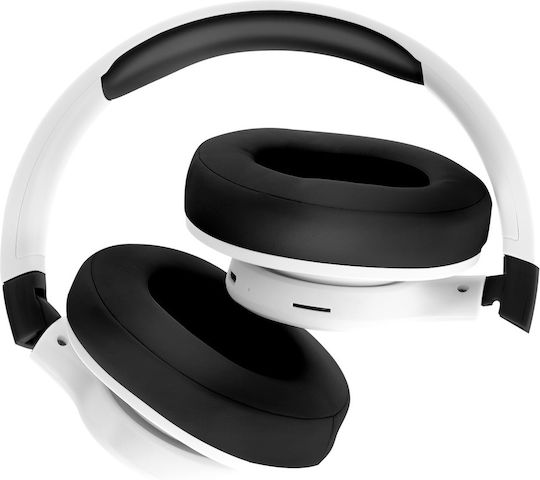 Avizar Wireless / Wired On Ear Headphones with 8 hours of Operation and Quick Charge White