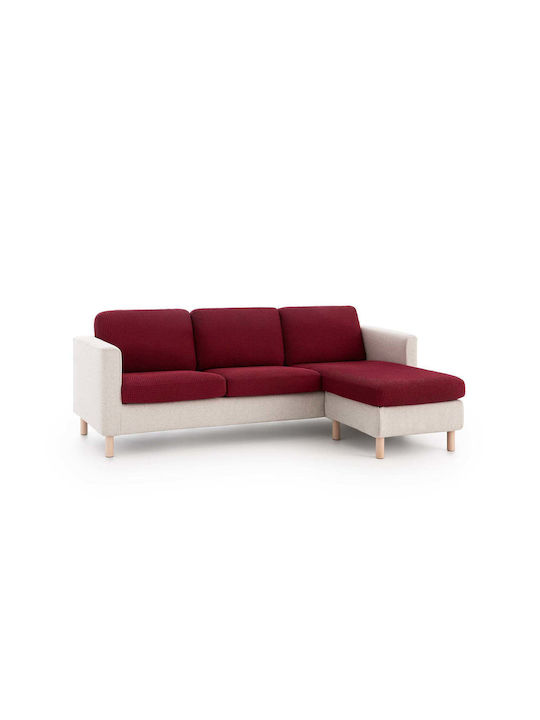 Sofazip Elastische Abdeckung für Hocker Red 65εκ. 1Stück