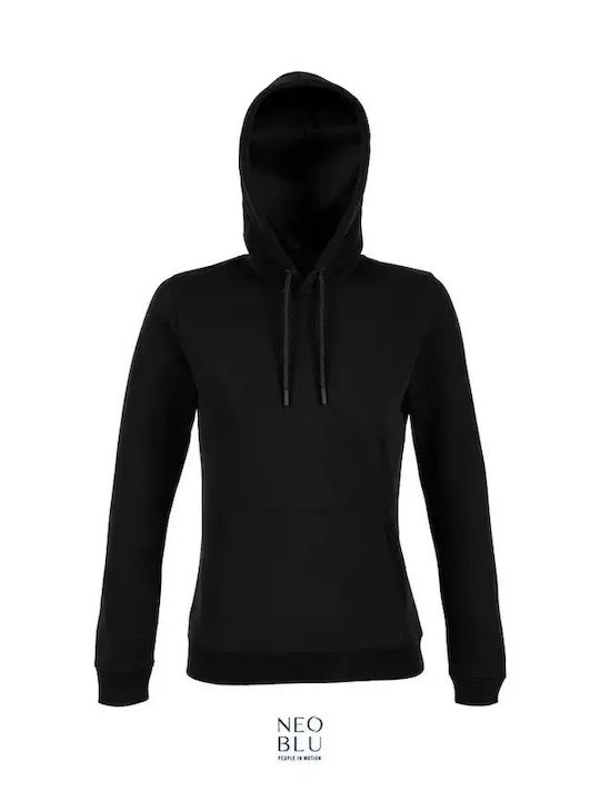 Neoblu Femeiesc Hanorac Promotional Mânecă Lungă negru închis