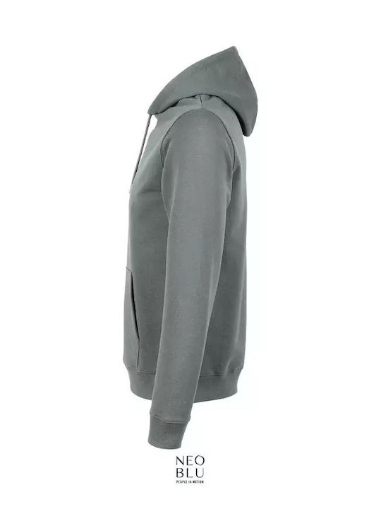 Neoblu Bărbătesc Hanorac Promotional Mânecă Lungă Dusty Green