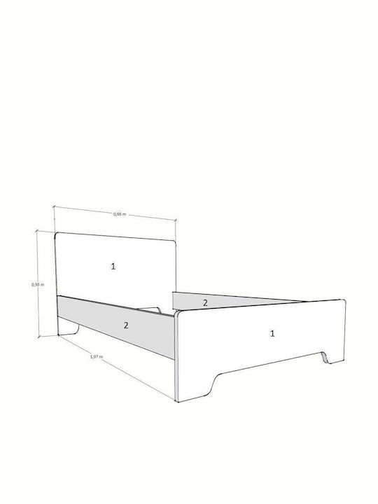 Ecolla Κλασικό Ημίδιπλο για Στρώμα 110x190cm Ecolla Κλασικό Ημίδιπλο για Στρώμα 110x190cm
