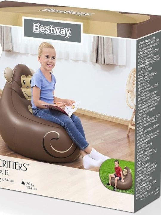Sessel Cozy Critters Brauner Affe 72x72x64cm 1Stück