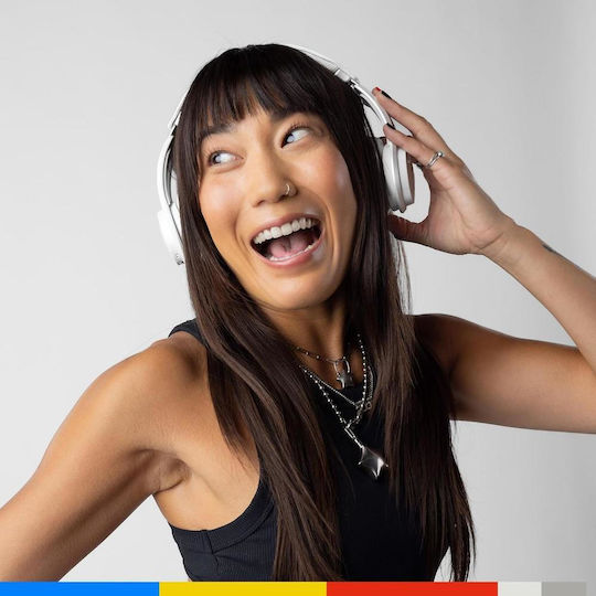 Skullcandy Icon ANC Wireless / Wired On Ear Headphones with 60 hours of Operation White