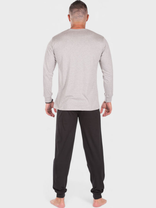 Men's Cotton Pyjama Nina Club Co F Fe Grey Nc26595-2-Grey