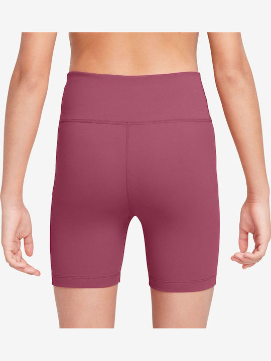 Kids Legging Sports Short Dri-Fit Sweet Beet/white One