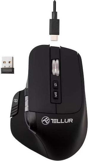Tellur Shade Ασύρματο Εργονομικό Bluetooth Ποντίκι Μαύρο