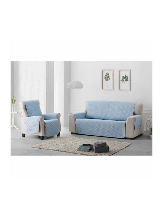 Sofazip Ελαστικό Κάλυμμα Πολυθρόνας Azure-beige 55εκ.