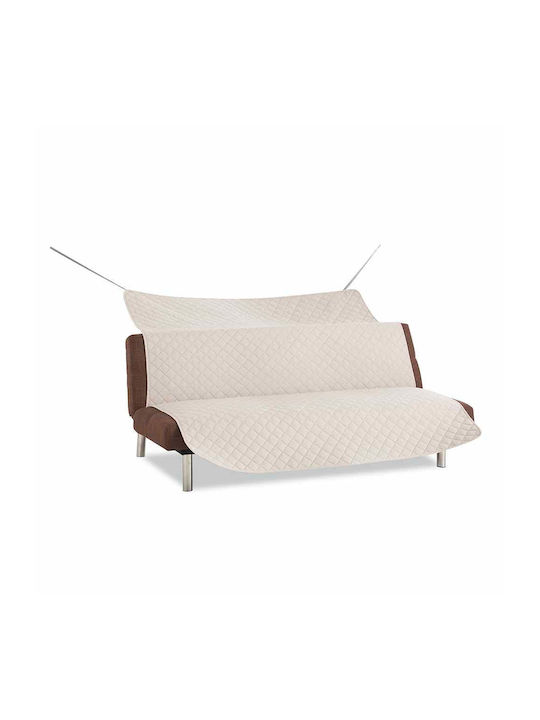 Sofazip Elastic Cover for Four Seater sofa Pink - Beige 200εκ. 1pcs SZMATFBROZBEJ