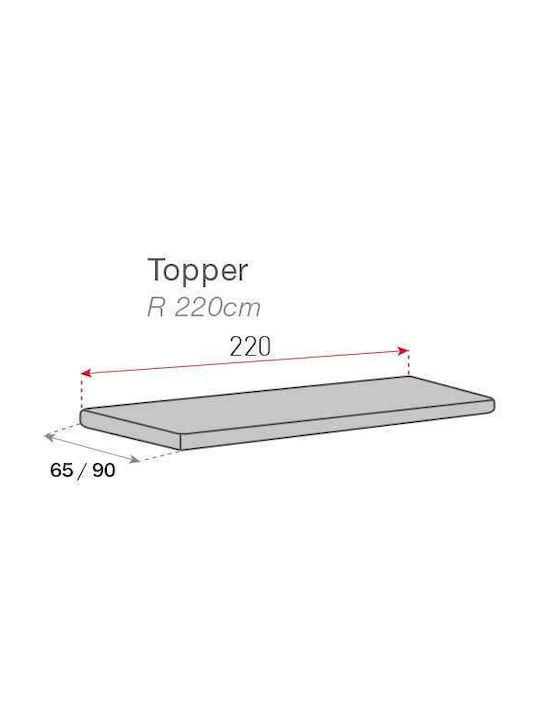 Sofazip Impermeabil Husă Elastică Canapea cu patru locuri Dark Gray 90x200cm 1buc SZTOPGRIINC