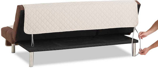 Sofazip Husa Elastică Canapea Cu Patru Locuri Cappuccino, Ivory 200cm