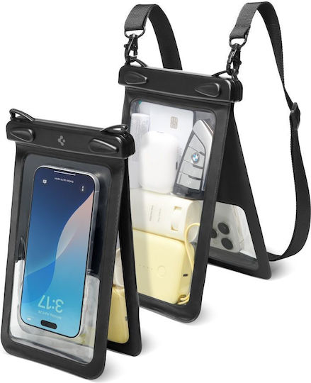Spigen A603 Aqua Shield Wasserdichtes Gehäuse bis 6.9" Schwarz ACS09745