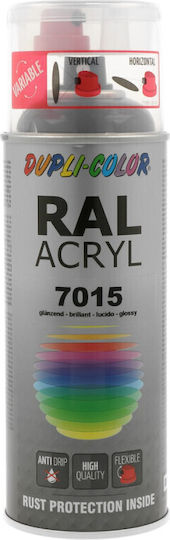 Dupli Color Σπρέι Βαφής RAL Acryl Ακρυλικό με Μεταλλικό Εφέ Slate Grey RAL 7015 400ml