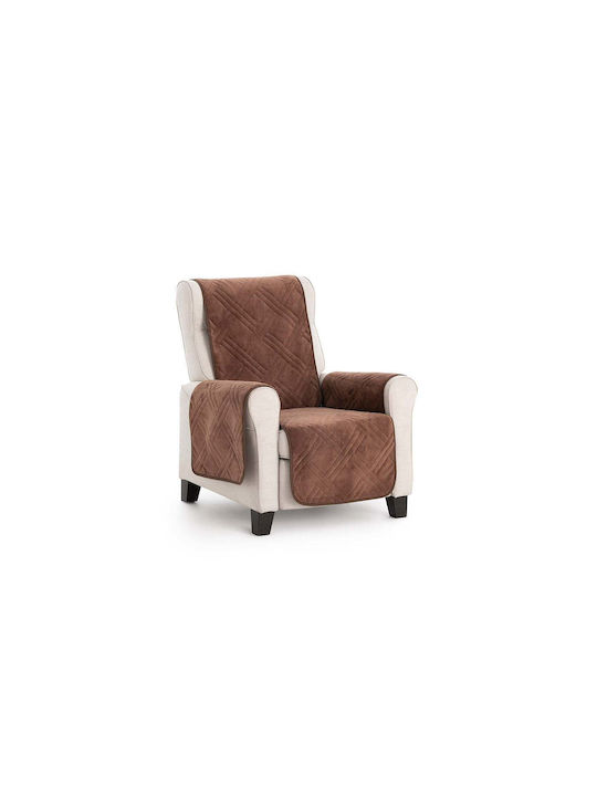 Sofazip Ελαστικό Κάλυμμα Τριθέσιου Καναπέ Brown 160εκ.