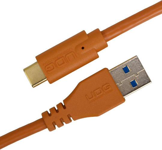 UDG Cablu USB 3.0 USB-C Masculin - USB-A Portocaliu 1.5m U98001OR