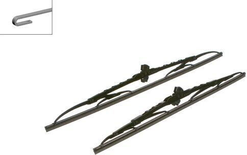 Bosch 531 Front Car Wiper Set 530mm/450mm for Citroen C3 Mazda 323