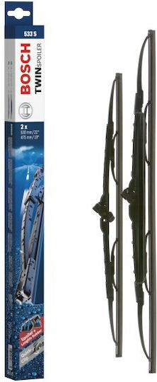 Bosch 533 Front Car Wiper Set 530mm/475mm for Volkswagen Golf / Vento