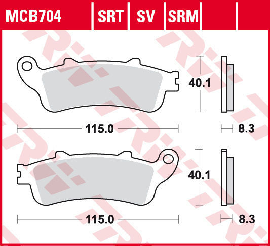 TRW Plăcuțe de frână pentru motociclete Înainte Plăcuțe de frână față Lukas pentru Kawasaki Online Shop / Ninja 650