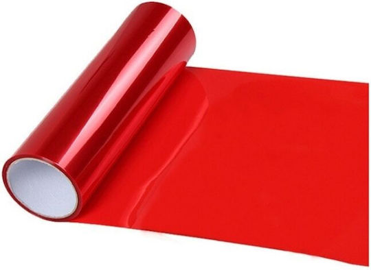 Red Protective Film Headlights Taillights Dimensions 60 Cm X 10m Protects Against Scratches Chemicals Uv Radiation Extreme Weather Conditions Reduces Risk Yellowing Cracking