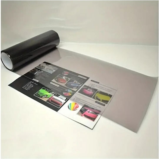 Light Black Smoke Film Roll Headlight Taillight Protection Dimensions 0.6 M X 10 M Protects Against Scratches Chemicals Uv Radiation Extreme Weather Conditions Reduces Risk Yellowing Cracking