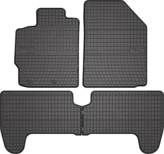 Frogum Set of Front and Rear Mats 4pcs for Toyota Yaris 1999-2005 Black