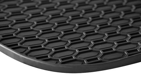 Rezaw Plast Set of Front and Rear Mats 4pcs Tray Type for Opel Astra Chevrolet Cruze 2008-2016 Black