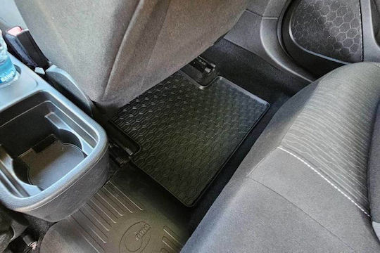Rezaw Plast Set of Front and Rear Mats 4pcs Tray Type for Opel Astra Chevrolet Cruze 2008-2016 Black