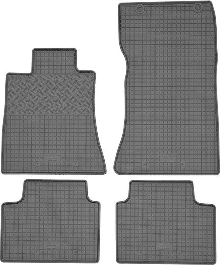 Rigum Set of Front and Rear Mats 4pcs for Alfa Romeo Giulia 2021+ Black