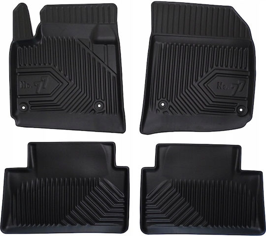 Frogum Set of Front and Rear Mats 4pcs for Citroen C5 2008-2017 Black