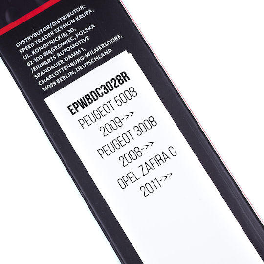 Einparts Vorderseite Satz Fahrer Wischerlänge 750mm 710mm