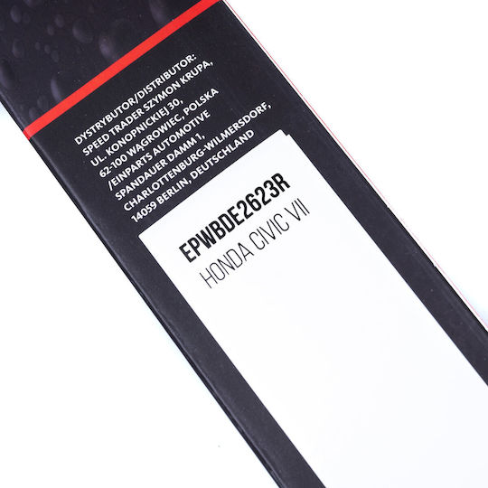 Einparts Vorderseite Satz Fahrer Wischerlänge 650mm 580mm