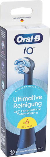 Oral-B iO Ultimate Clean Ersatzköpfe für Schwarz 6 Stück