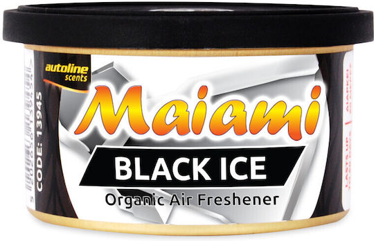 Autoline Car Air Freshener Can Console/Dashboard Μalibu Black / Ice 42gr