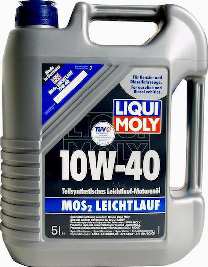 Liqui Moly MoS2 Leichtlauf Ημισυνθετικό Λάδι Αυτοκινήτου 10W-40 5lt