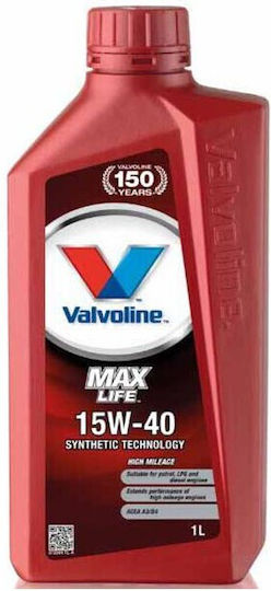 Valvoline Maxlife Car Oil 15W-40 1lt