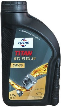 Fuchs Titan GT1 Flex 34 Car Oil 5W-30 1lt